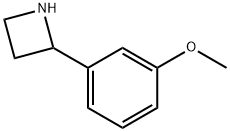 Azetidine, 2-(3-methoxyphenyl)- (9CI) Structure