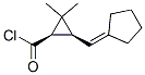 Cyclopropanecarbonyl chloride, 3-(cyclopentylidenemethyl)-2,2-dimethyl-, (1R-cis)- (9CI) Structure