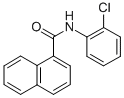 N-(2-CHLOROPHENYL)-1-NAPHTHAMIDE 구조식 이미지