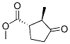 Cyclopentanecarboxylic acid, 2-methyl-3-oxo-, methyl ester, (1S,2R)- (9CI) Structure