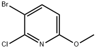 3-BROMO-2-CHLORO-6-METHOXYPYRIDINE Structure