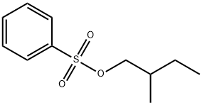 Benzenesulfonic acid, 2-Methylbutyl ester Structure