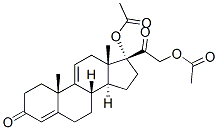 Pregna-4,9(11)-diene-17,21-diol-3,20-dione17,21-diacetate 구조식 이미지