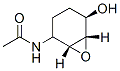 Cyclohexanol, 1R-4-acetamido-2,3-cis-epoxy- Structure