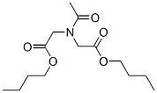 N-Acetyl-N-(2-butoxy-2-oxoethyl)glycine butyl ester Structure