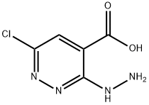 6-chloro-3-hydrazinylpyridazine-4-carboxylic acid Structure