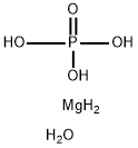 Magnesium hydrogen orthophosphate trihydrate 구조식 이미지
