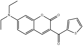 7-DIETHYLAMINO-3-THENOYLCOUMARIN Structure