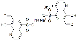 disodium: antimony: 7-formyl-8-hydroxy-quinoline-5-sulfonate: 7-formyl -8-hydroxy-quinoline-5-sulfonic acid: hydroxide Structure