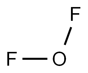 Oxygen difluoride Structure