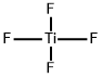 Titanium tetrafluoride Structure