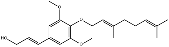 O-geranylsinapyl alcohol 구조식 이미지