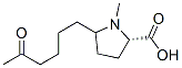 Proline, 1-methyl-5-(5-oxohexyl)- (9CI) Structure