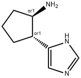 시클로펜탄아민,2-(1H-이미다졸-4-일)-,트랜스-(9CI) 구조식 이미지