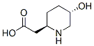 2-Piperidineacetic acid, 5-hydroxy-, (2R-trans)- (9CI) Structure