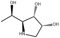 3,4-Pyrrolidinediol,2-[(1R)-1-hydroxyethyl]-,(2S,3S,4R)-(9CI) 구조식 이미지