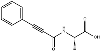 Alanine,  N-(1-oxo-3-phenyl-2-propynyl)-  (9CI) Structure