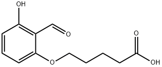 5-(2-formyl-3-hydroxyphenoxy)valeric acid Structure