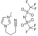 1-(3-Cyanopropyl)-3-methylimidazolium bis(trifluoromethylsulfonyl)amide 구조식 이미지