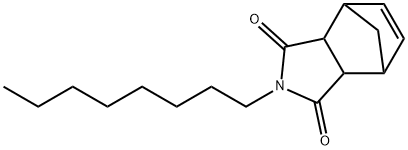 1,2,3,6-tetrahydro-N-octyl-3,6-methanophthalimide 구조식 이미지