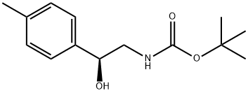 (2-HYDROXY-2-P-TOLYL-ETHYL)-CARBAMIC ACID TERT-BUTYL ESTER Structure