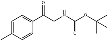 (2-OXO-2-P-TOLYL-ETHYL)-카르밤산TERT-부틸에스테르 구조식 이미지