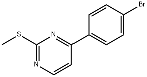 4-(4-broMophenyl)-2-(Methylsulfanyl)pyriMidine Structure