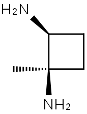 1,2-Cyclobutanediamine,1-methyl-,cis-(9CI) Structure