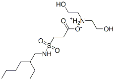 비스(2-히드록시에틸)암모늄3-[[(2-에틸헥실)아미노]술포닐]프로피오네이트 구조식 이미지
