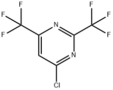 4-CHLORO-2,6-BIS(TRIFLUOROMETHYL)PYRIMIDINE 구조식 이미지