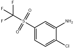 2-CHLORO-5-(TRIFLUOROMETHYLSULFONYL)ANILINE Structure