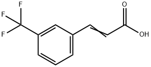 3-(Trifluoromethyl)cinnamic acid 구조식 이미지