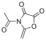 4,5-Oxazolidinedione, 3-acetyl-2-methylene- (9CI) Structure