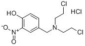 4-((Bis(2-chloroethyl)amino)methyl)-2-nitro-phenol hydrochloride Structure