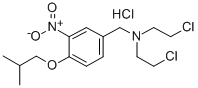 4-Isobutoxy-3-nitrobenzyl-bis(2-chloroethyl)amine hydrochloride Structure