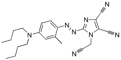 1-(cyanomethyl)-2-[[4-(dibutylamino)-2-methylphenyl]azo]-1H-imidazole-4,5-dicarbonitrile  Structure