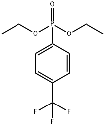 (4-트리플루오로메틸-페닐)-인산디에틸에스테르 구조식 이미지