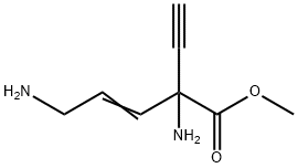 3-Pentenoicacid,2,5-diamino-2-ethynyl-,methylester(9CI) Structure