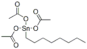 triacetoxyoctylstannane Structure