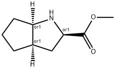 Cyclopenta[b]pyrrole-2-carboxylic acid, octahydro-, methyl ester, (2alpha,3abeta,6abeta)- (9CI) Structure