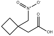 2-(1-(Nitromethyl)cyclobutyl)acetic acid Structure