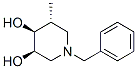 3,4-Piperidinediol, 5-methyl-1-(phenylmethyl)-, (3R,4S,5R)- (9CI) 구조식 이미지