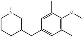 3-(4-메톡시-3,5-디메틸-벤질)-피페리딘 구조식 이미지
