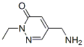 3(2H)-Pyridazinone, 5-(aminomethyl)-2-ethyl- (9CI) Structure