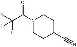 4-Piperidinecarbonitrile, 1-(trifluoroacetyl)- (9CI) Structure