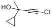 3-Butyn-2-ol, 4-chloro-2-cyclopropyl- Structure