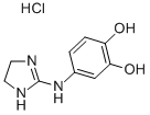 4-((4,5-DIHYDRO-1H-IMIDAZOYL-2-YL)AMINO)-1,2-BENZENEDIOL MONOHYDROCHLORIDE 구조식 이미지