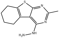 4-HYDRAZINO-2-METHYL-5,6,7,8-TETRAHYDRO[1]BENZOTHIENO[2,3-D]PYRIMIDINE Structure