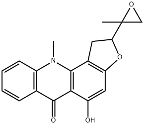 rutacridone epoxide Structure