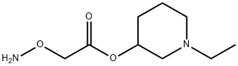 Acetic acid, (aminooxy)-, 1-ethyl-3-piperidinyl ester (9CI) Structure